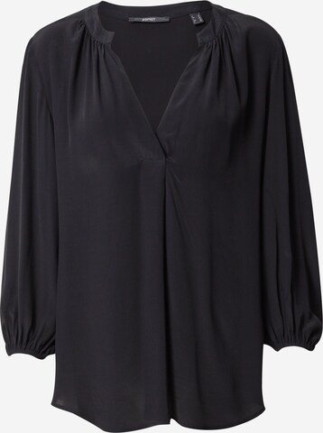 ESPRIT - Blusa en negro: frente