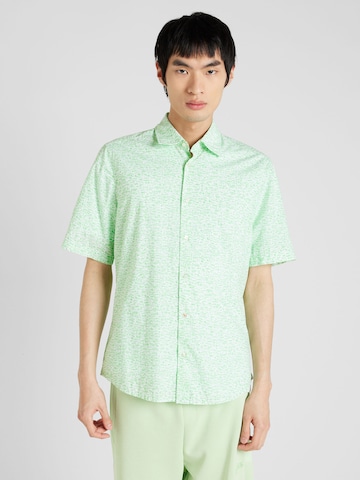 BOSS Orange Regular fit Button Up Shirt 'Rash' in Green: front