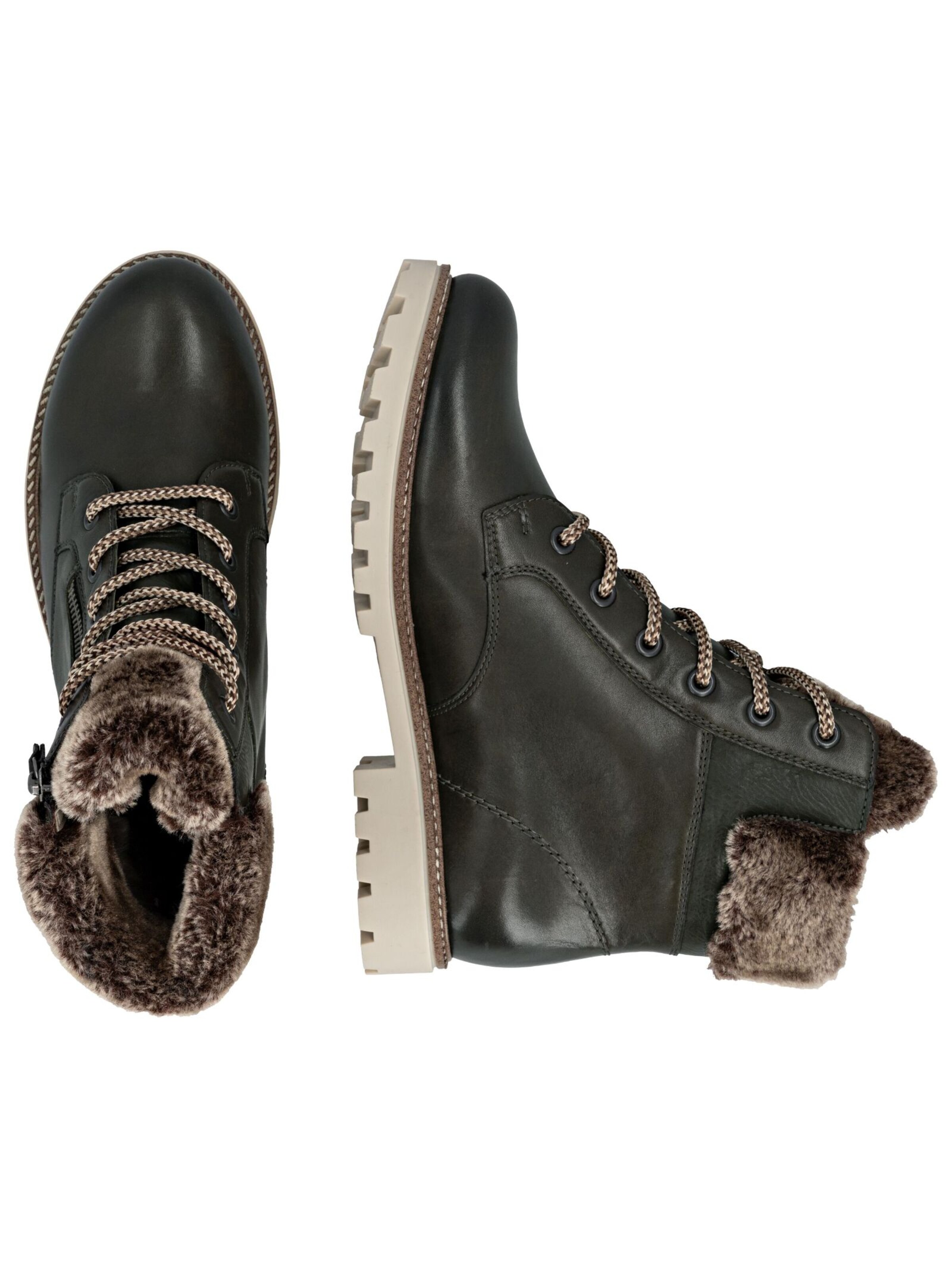 Bottines à lacets REMONTE en vert