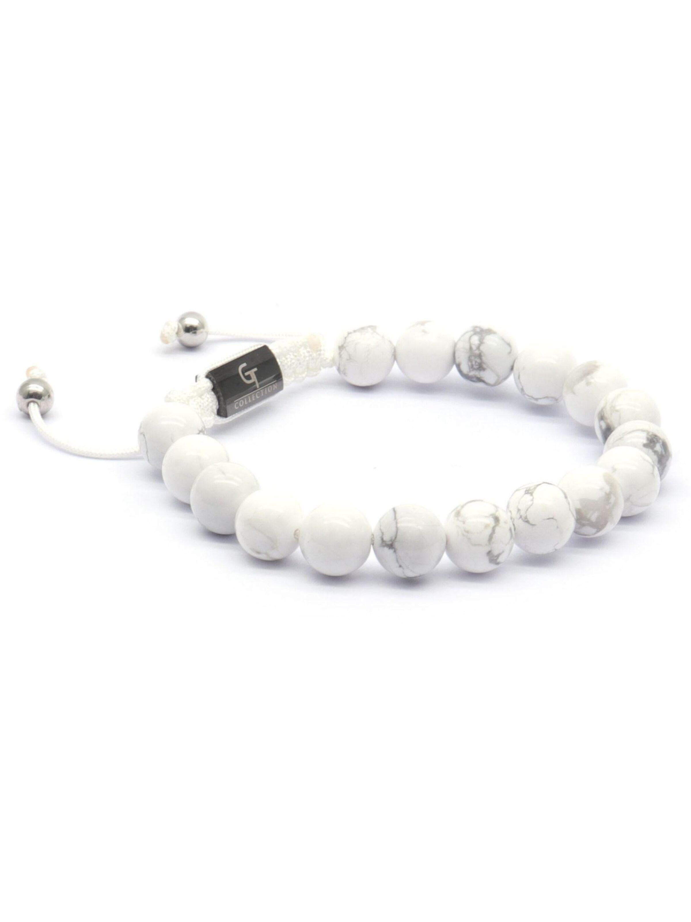 GT Collection - Pulsera 'Single-Bead' en blanco