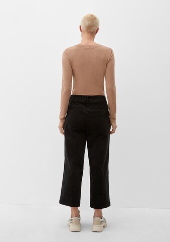 Wide leg Pantaloni di s.Oliver in nero