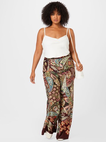 Nasty Gal Plus Wide leg Trousers in Brown