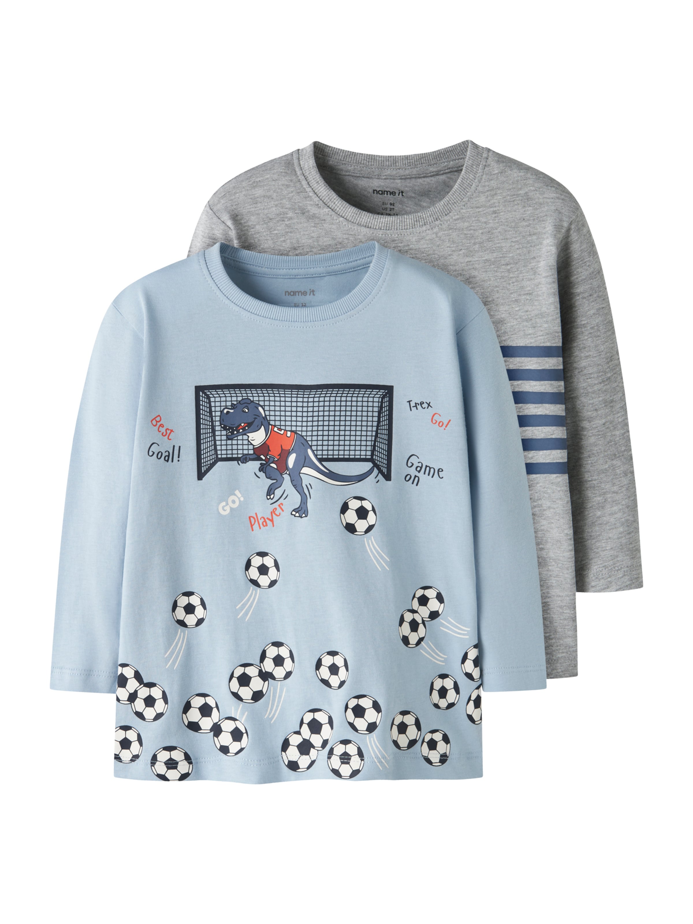 NAME IT Póló 'NMMVILASSE' - kék: elől