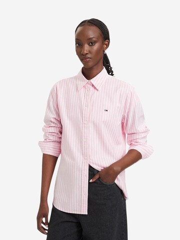 Tommy Jeans - Blusa 'DW0DW19890' en rosa: frente