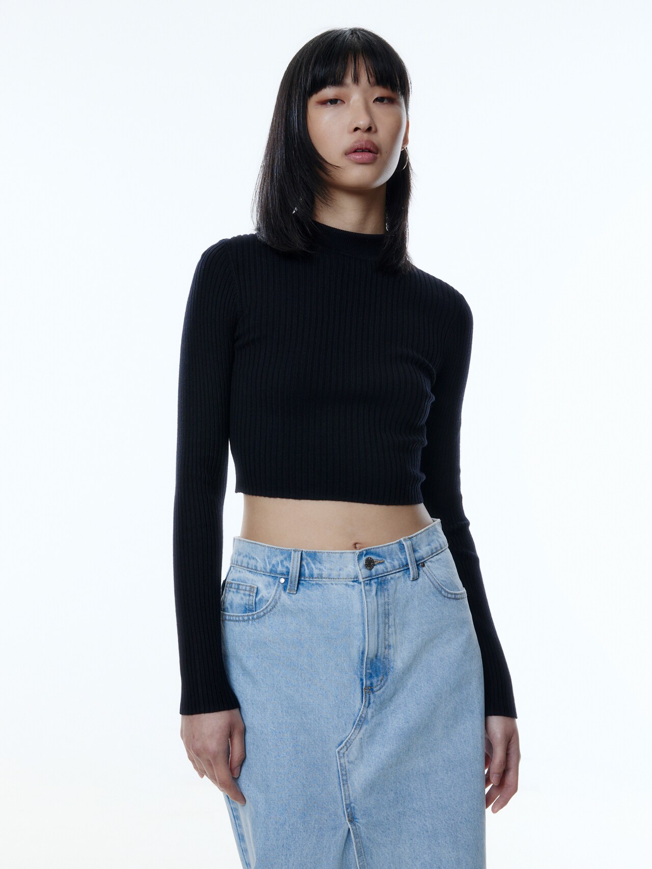 EDITED Shirt 'Marine' Zwart