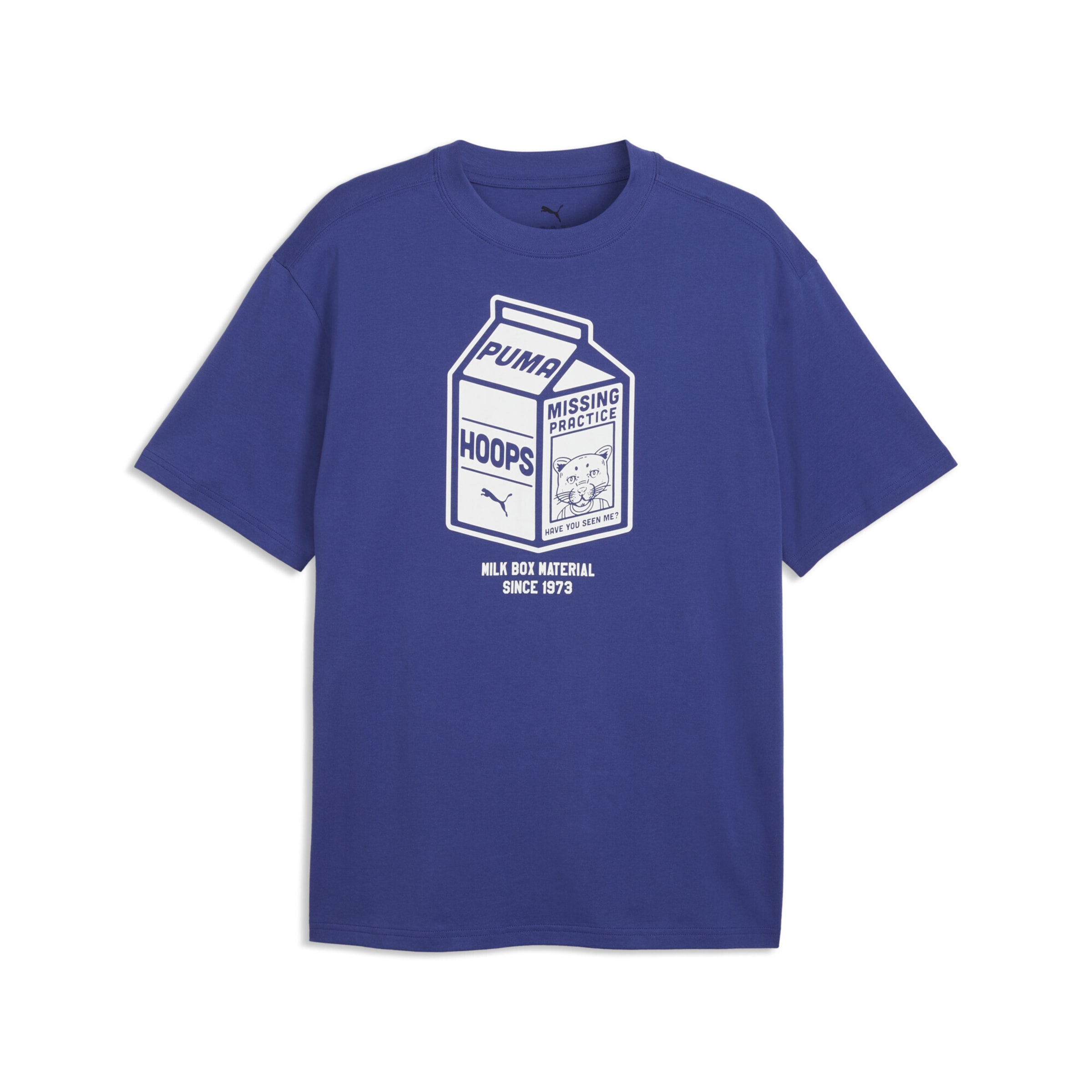 PUMA Shirt in S in de kleur Royal blue/koningsblauw / Wit, Productweergave