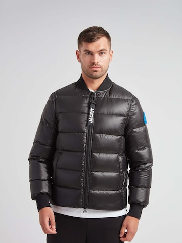 JACK1T Jacke ' Vortex Bomber Matt ' in Schwarz: Vorderseite