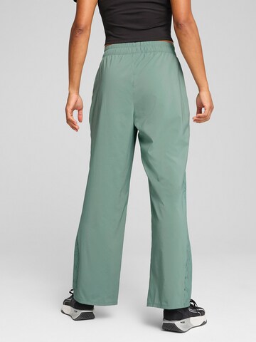 PUMA Wide leg Sportbyxa i grön