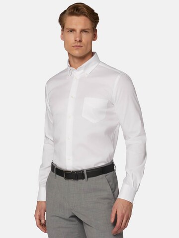 Boggi Milano Regular fit Overhemd 'Boston' in Wit: voorkant