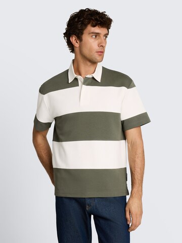 TOM TAILOR DENIM Poloshirt in Grün: Vorderseite