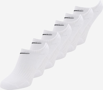 NIKE Athletic Socks in White: front