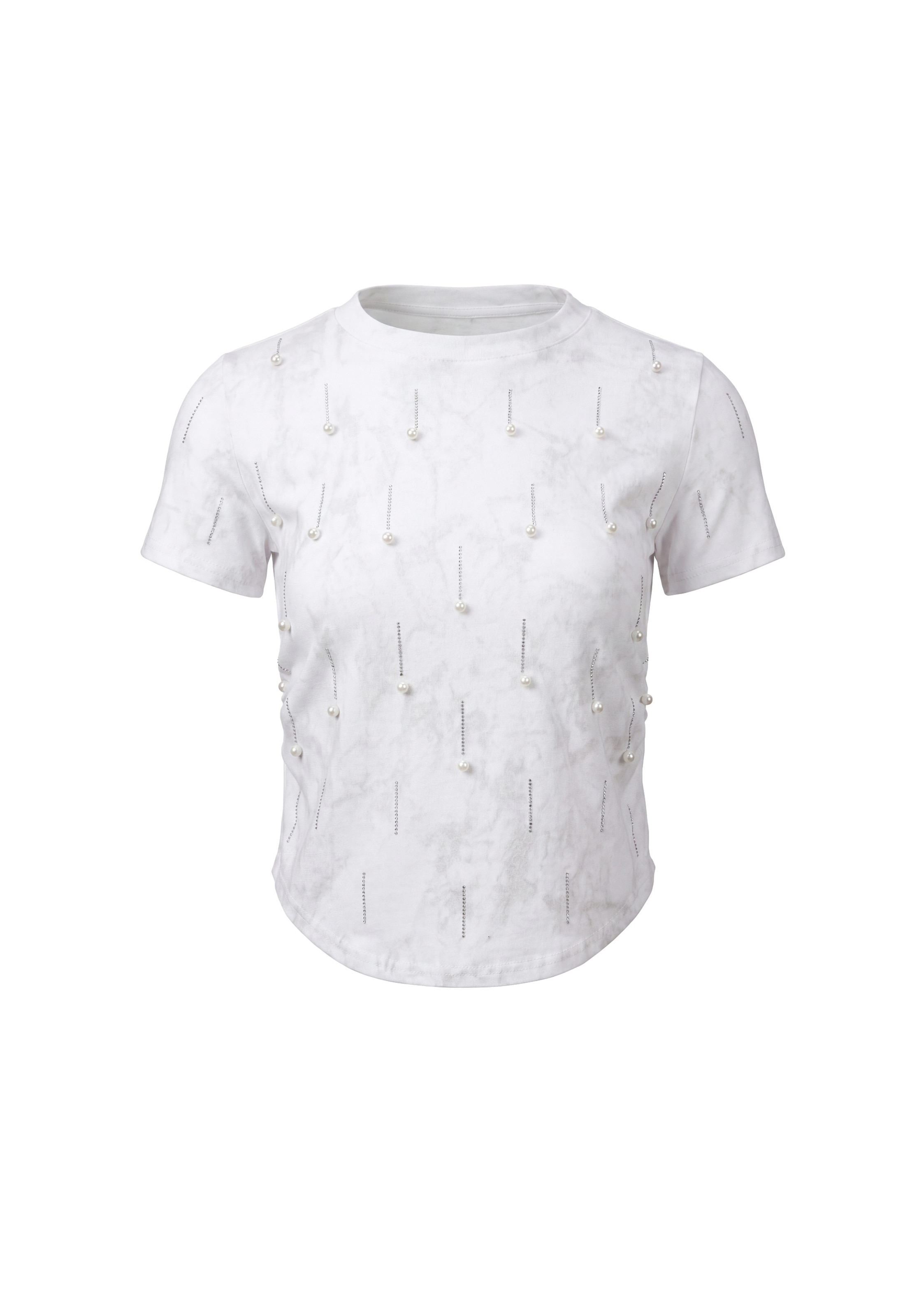 faina T-Shirt 'Glamour' in Weiß: Vorderseite