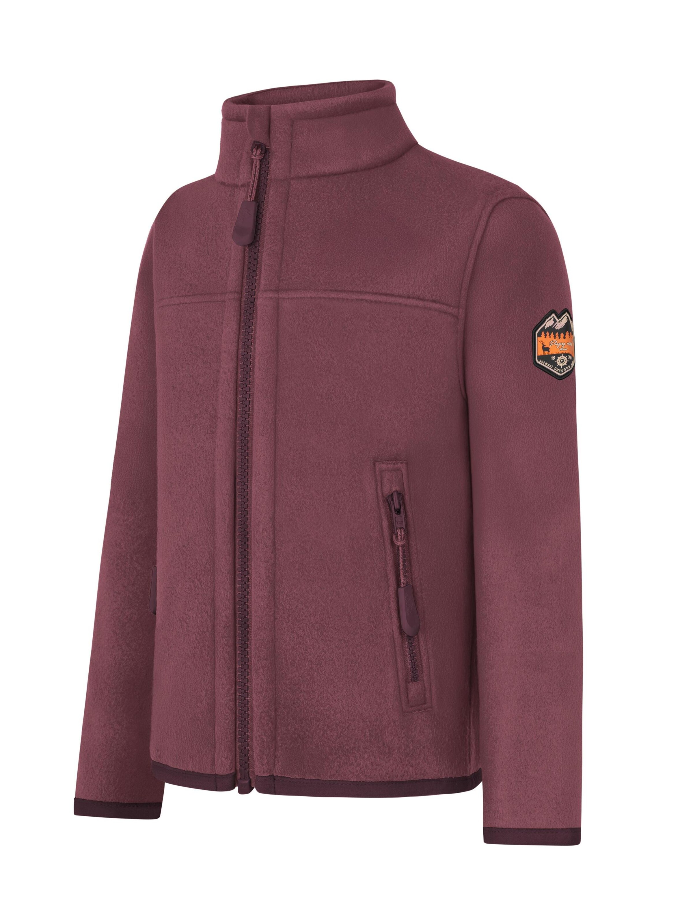 normani Fleece jas in Rood