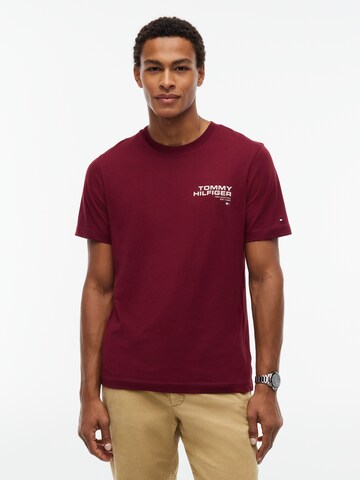 TOMMY HILFIGER - Camiseta 'NY' en rojo: frente