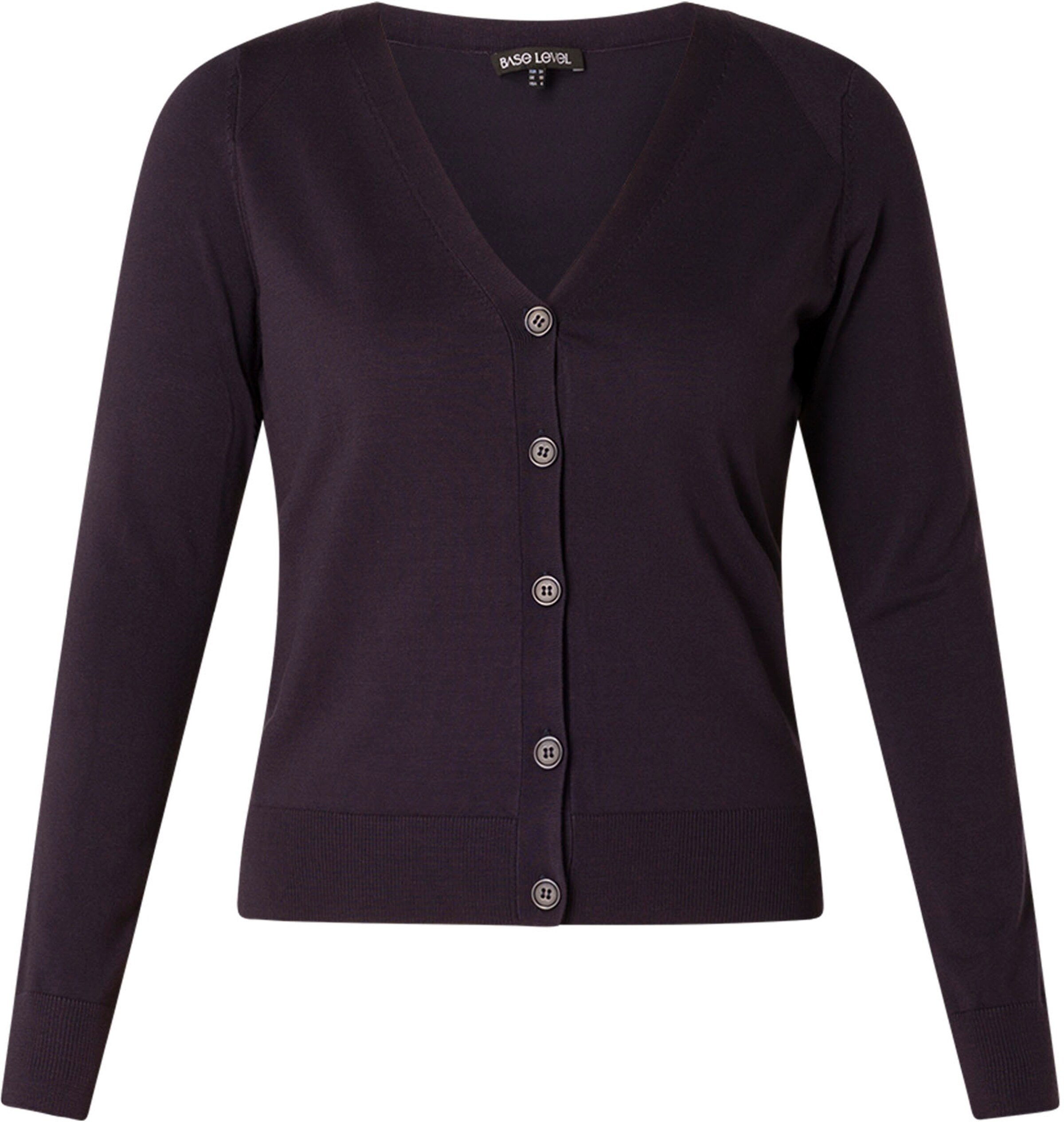 BASE LEVEL Strickjacke in Blau: Vorderseite