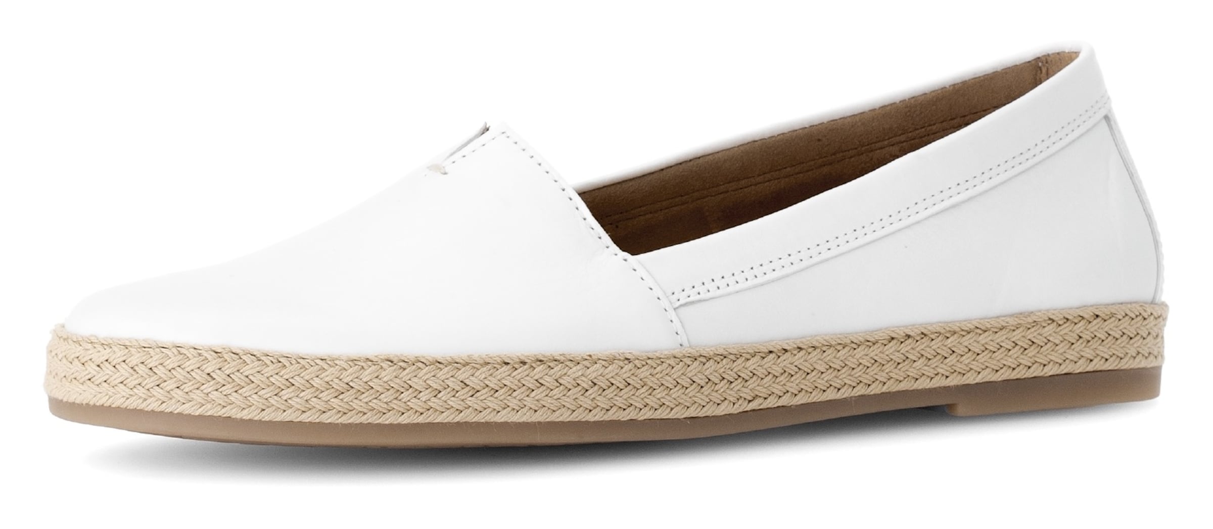 Espadrilles GABOR en blanc : devant