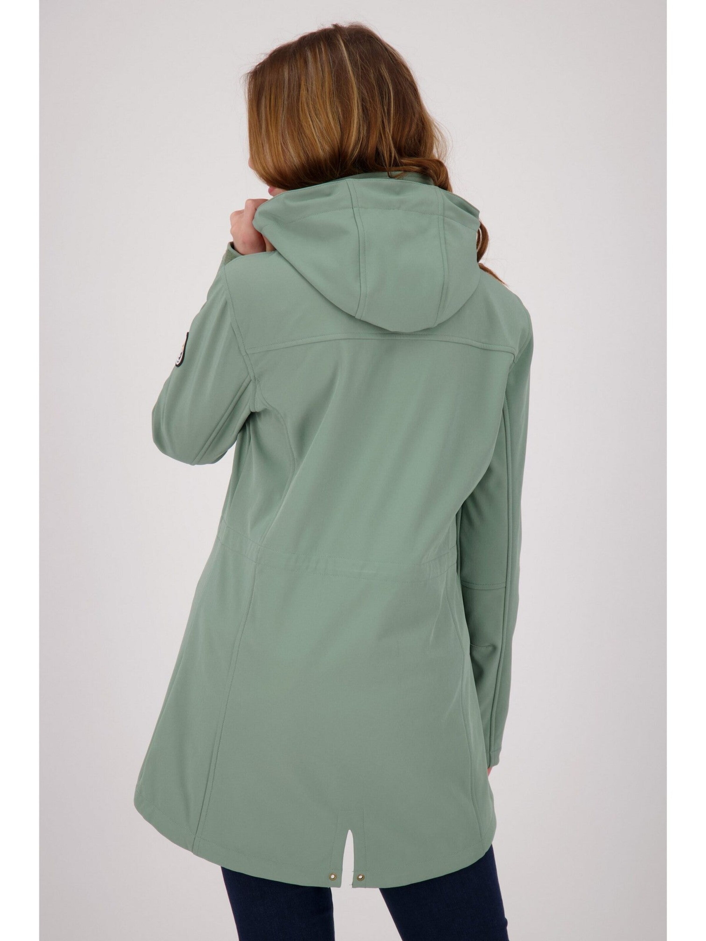 ankerglut Tussenjas 'Softshellmantel Ankerglutbrise Damen Softshelljacke Kapuze' in Groen