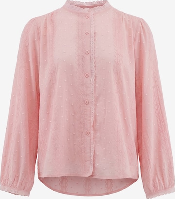 IZIA - Blusa em rosa: frente