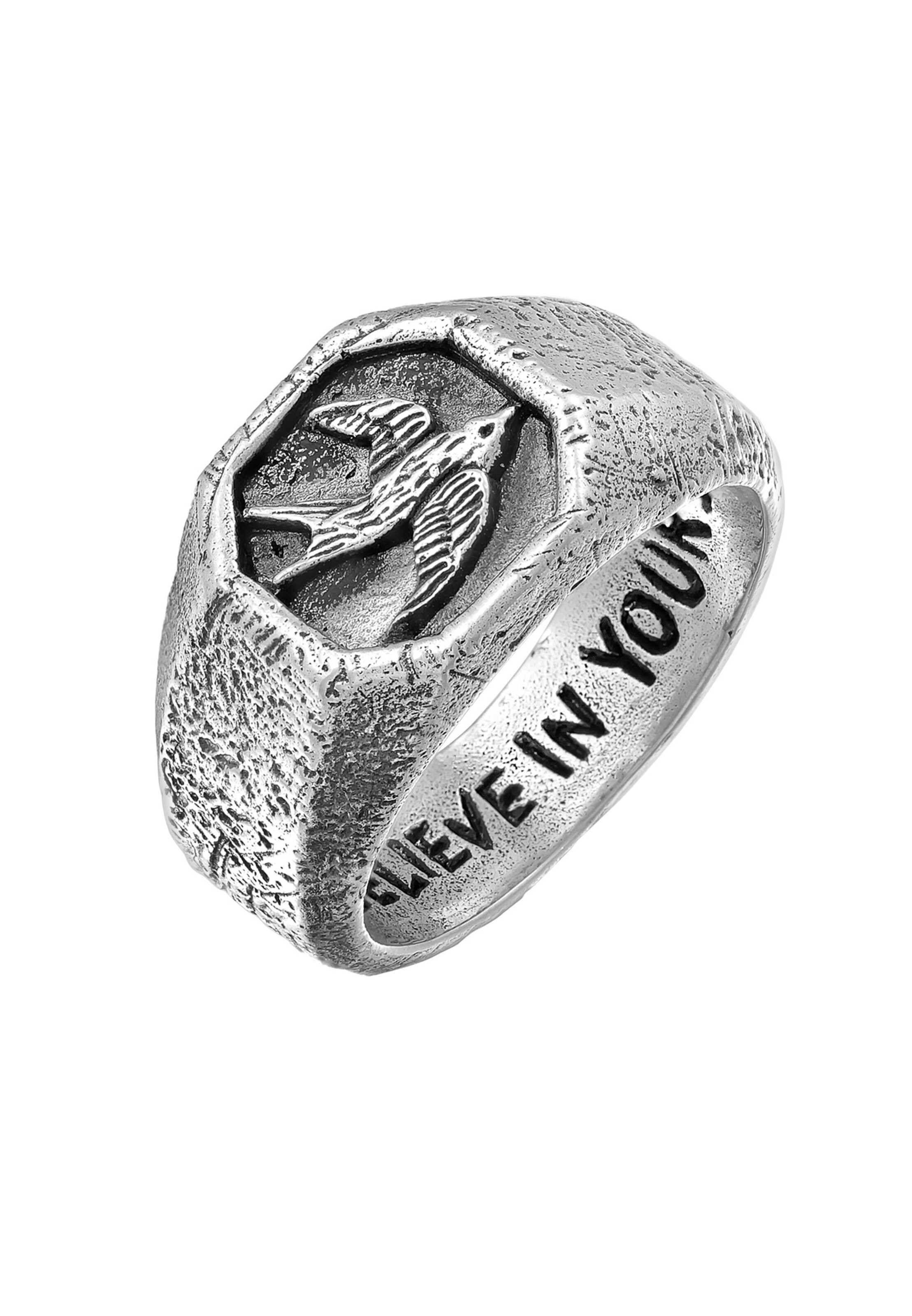 Haze&Glory Кольцо в Серебристый: спереди