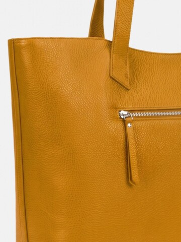 Borsa a spalla 'Borsa a Spalla Donna Pelle Genuina Virginia Rhinè 43x31 cm' di Virginia Rhinè in giallo