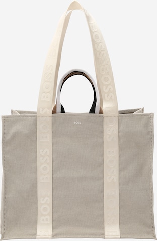 BOSS Nakupovalna torba 'Deva' | siva barva: sprednja stran