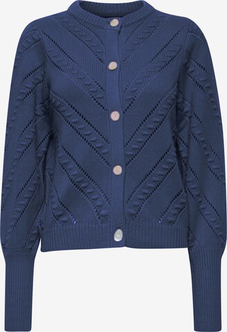 PULZ Jeans Knit Cardigan 'Amy' in Blue: front