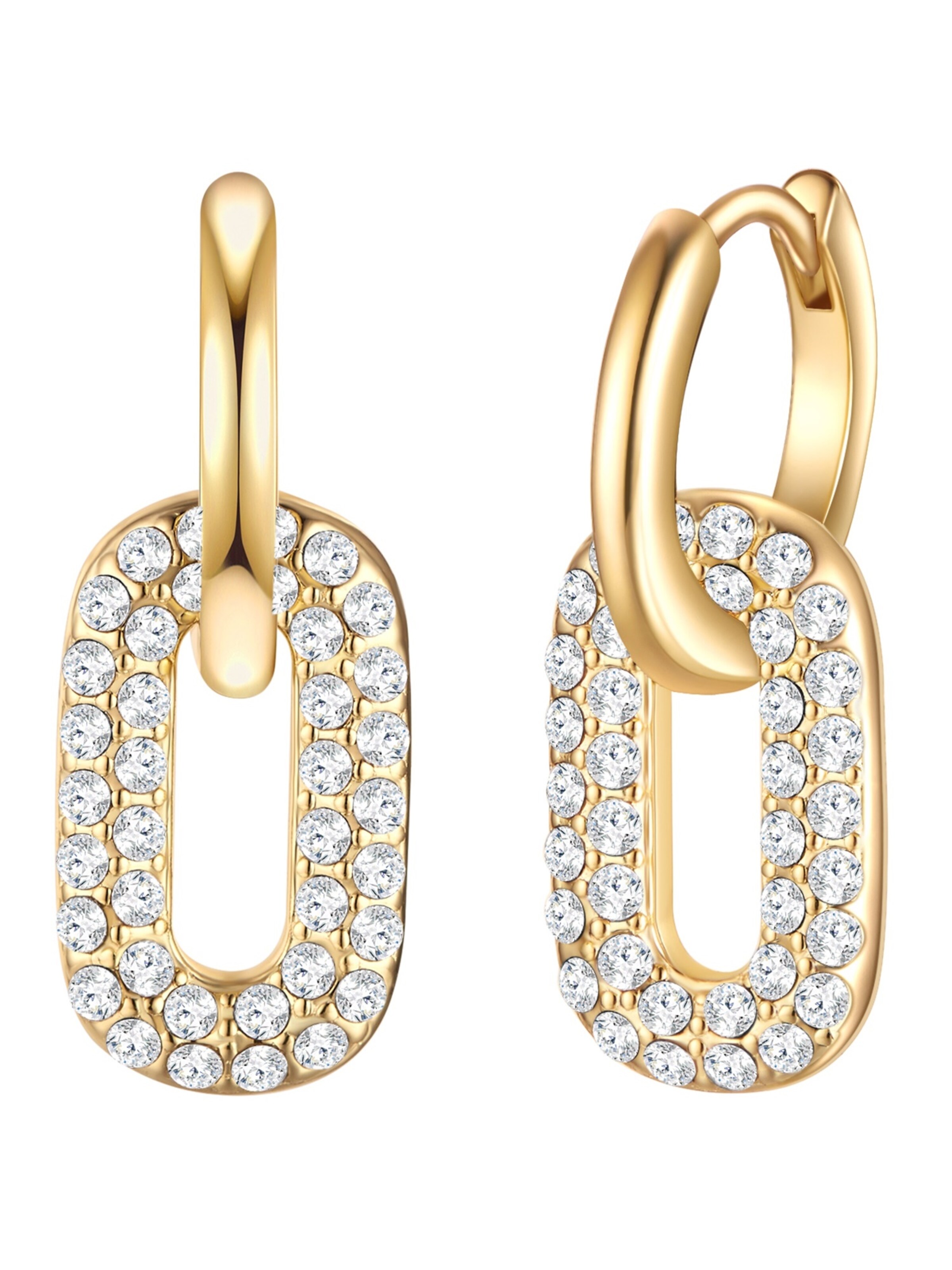 Lulu & Jane Ohrringe in Gold: Vorderseite