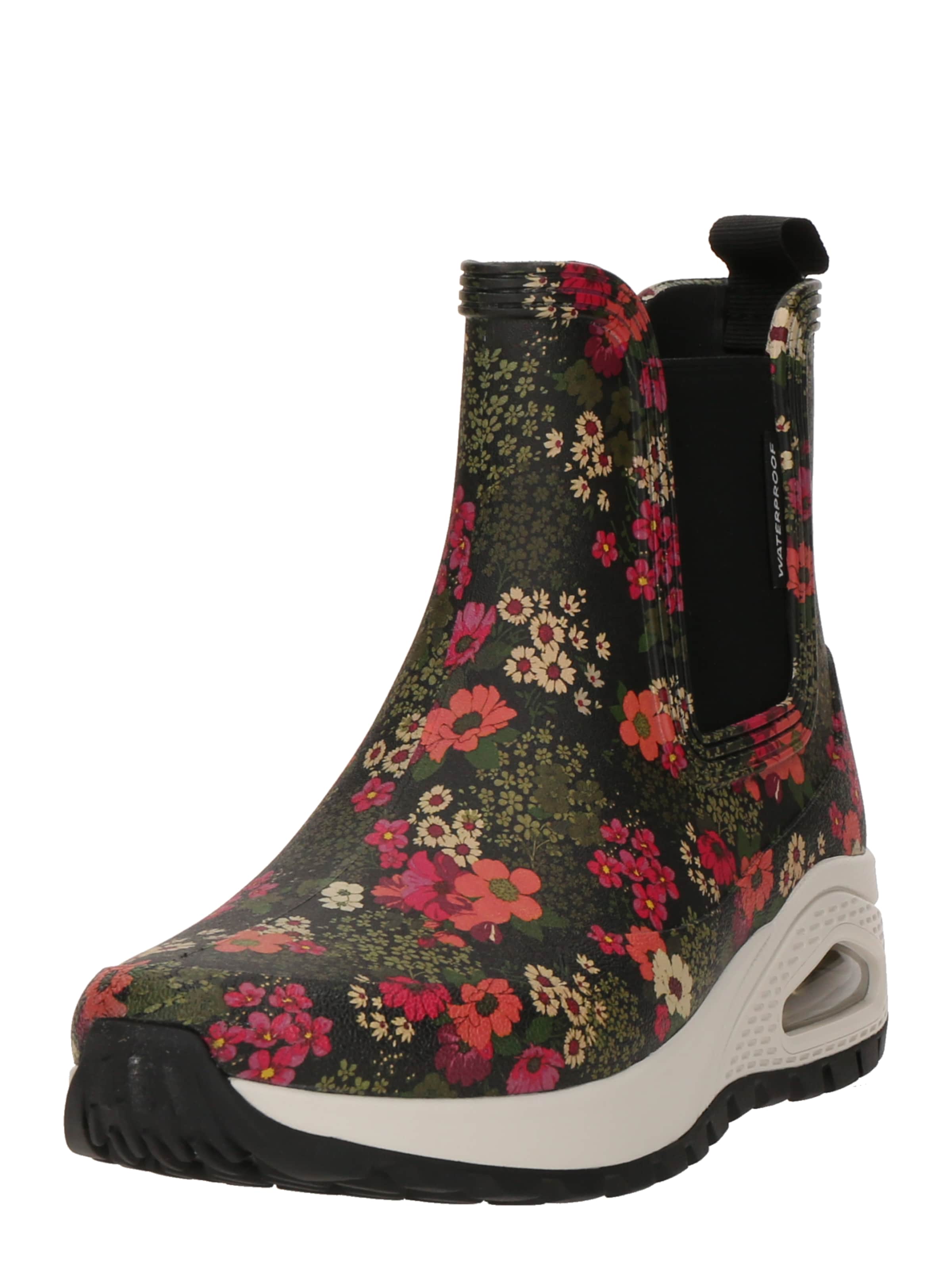Stivale di gomma 'UNO RUGGED-DANCING N THE RAIN' di SKECHERS in verde: frontale