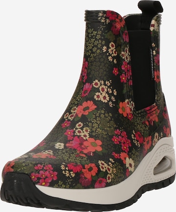 Bottes en caoutchouc 'UNO RUGGED-DANCING N THE RAIN' SKECHERS en vert : devant