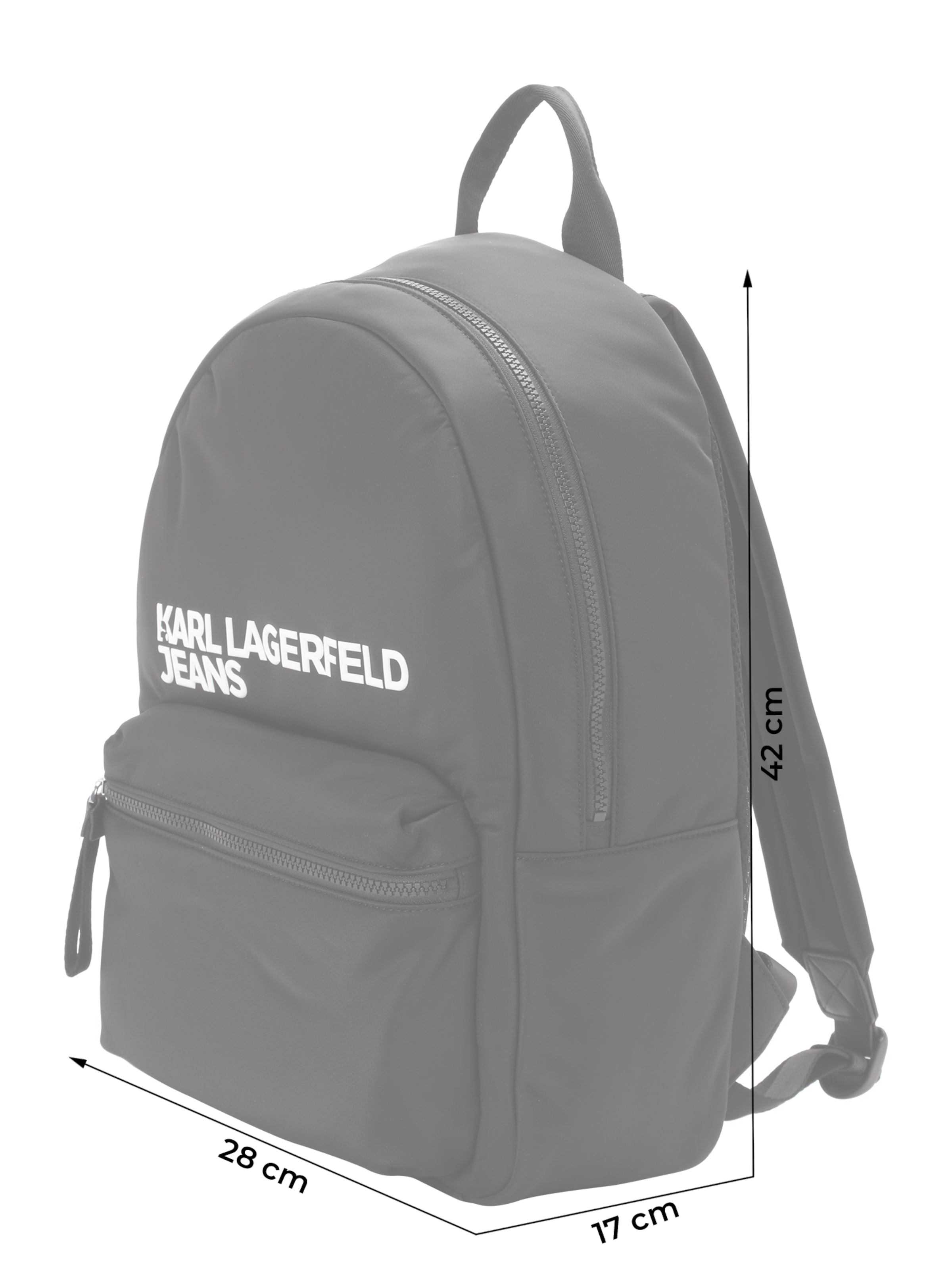 KARL LAGERFELD JEANS Batoh 'ESSENTIAL' - Čierna