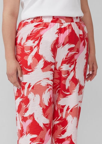 s.Oliver Wide leg Broek in Rood