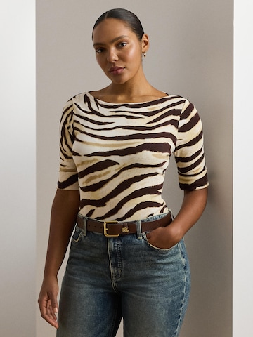 Lauren Ralph Lauren Plus - Camiseta 'JUDY' en beige