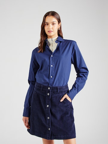 Chemisier 'ALFREDO' ECOALF en bleu : devant