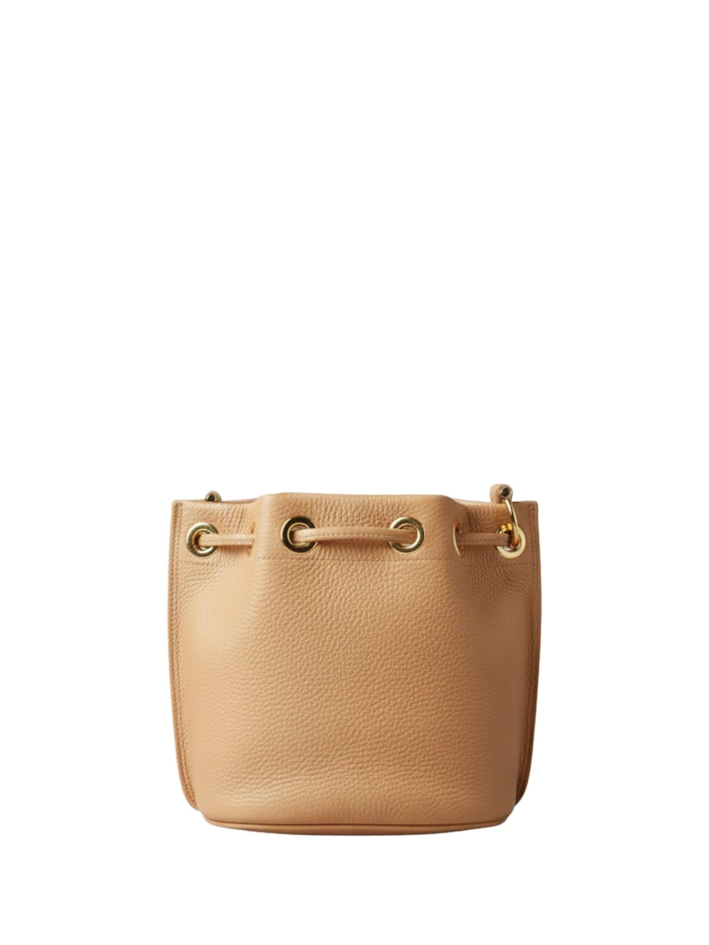 LANCASTER Paris Handbag 'Lancaster Sac bourse A lacets coulissants S Alba Double 470-80 Nature-In-Beige' in Beige