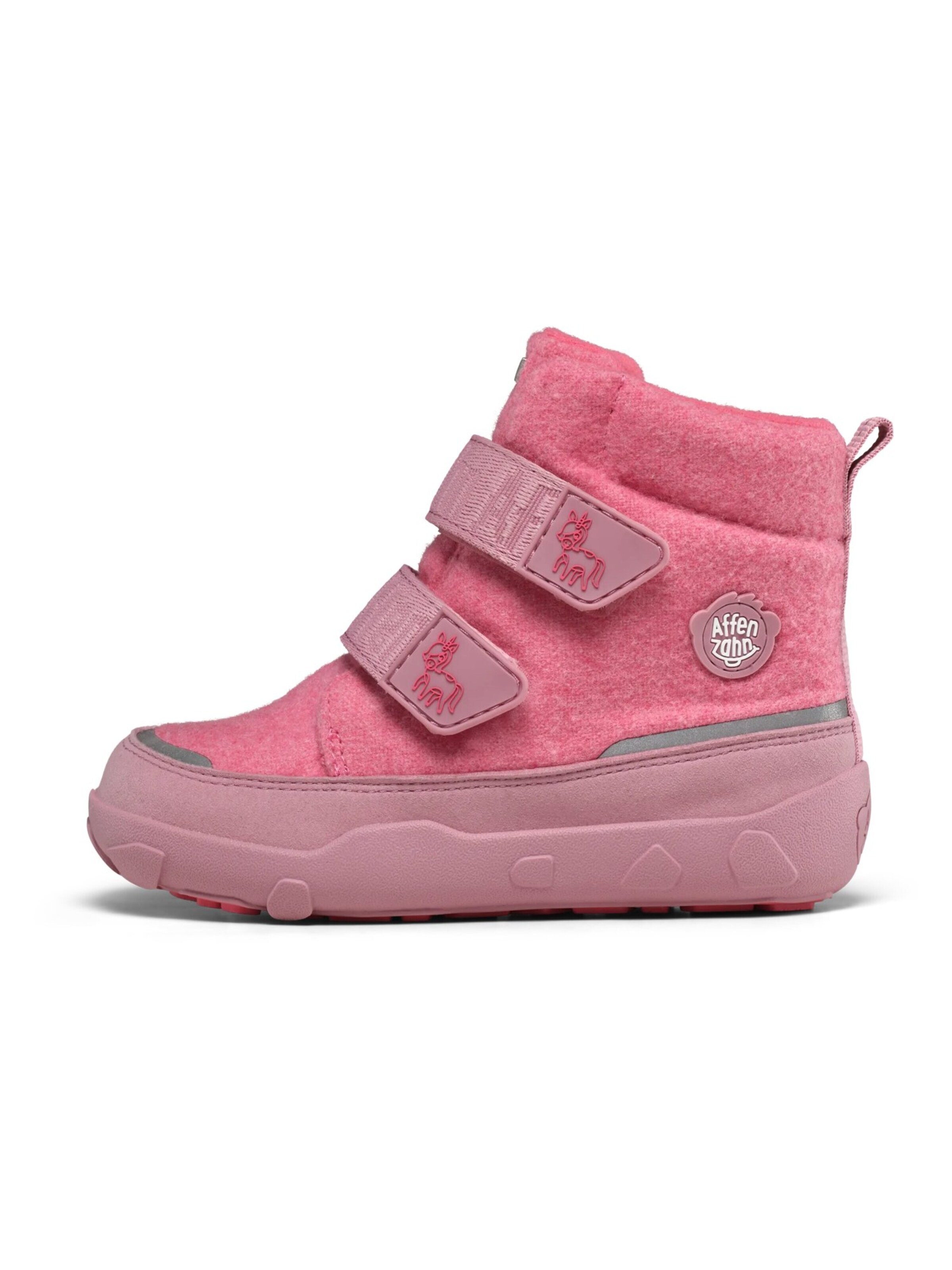 Affenzahn Stiefel 'Winterstiefel Wolle Comfy'‌‌‌‌‌‌‌ in Pink: Vorderseite