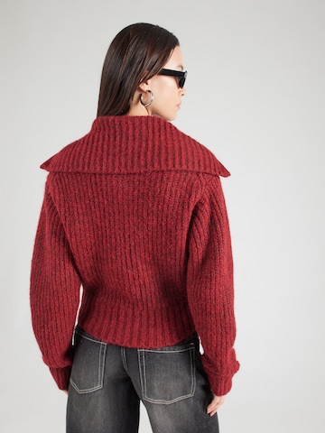 WEEKDAY Strickjacke in Rot