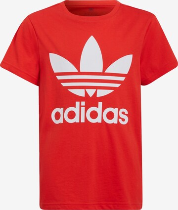 Tricou 'Trefoil' de la ADIDAS ORIGINALS pe roșu: față