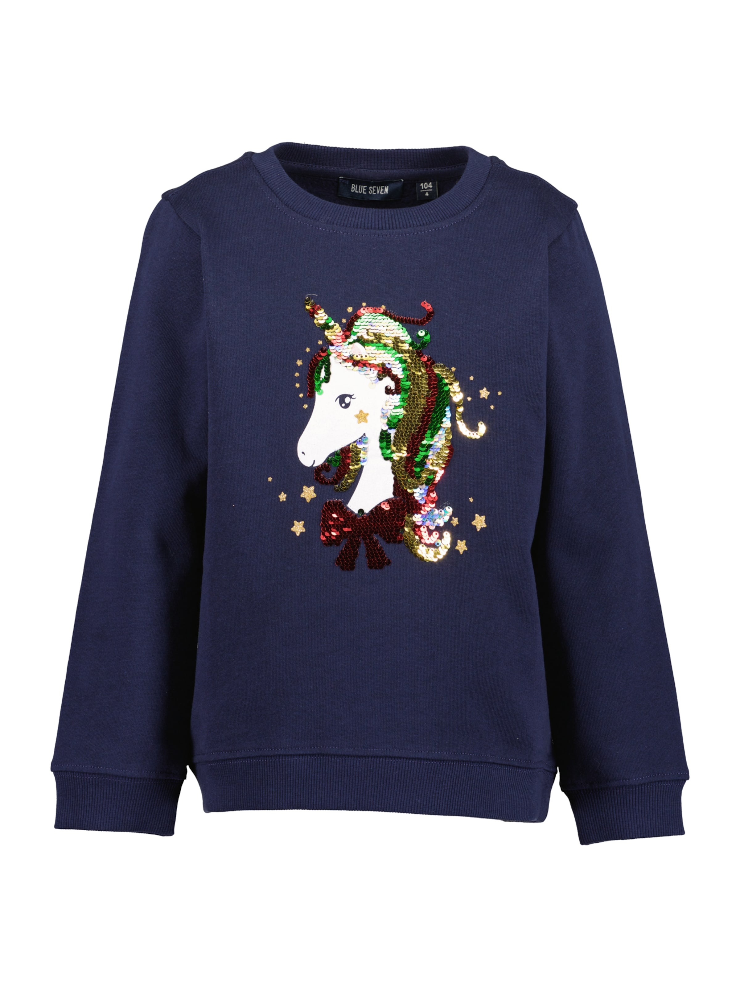 BLUE SEVEN Sweatshirt i blå: framsida