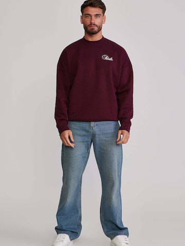 SikSilk Sweatshirt 'Essentials' in Rood: voorkant