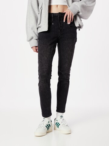 Herrlicher Skinny Jeans 'Shyra' in Zwart: voorkant