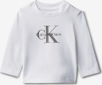 T-Shirt Calvin Klein Jeans en blanc : devant