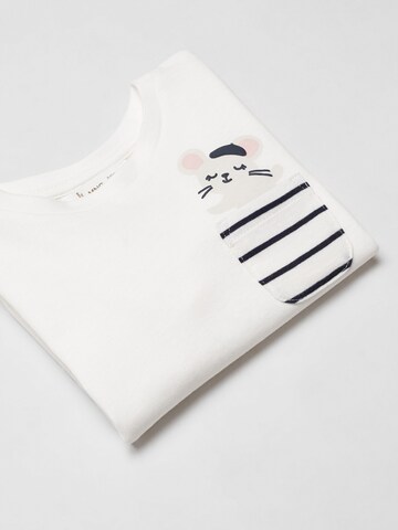 MANGO KIDS T-shirt 'ARTIST' i vit