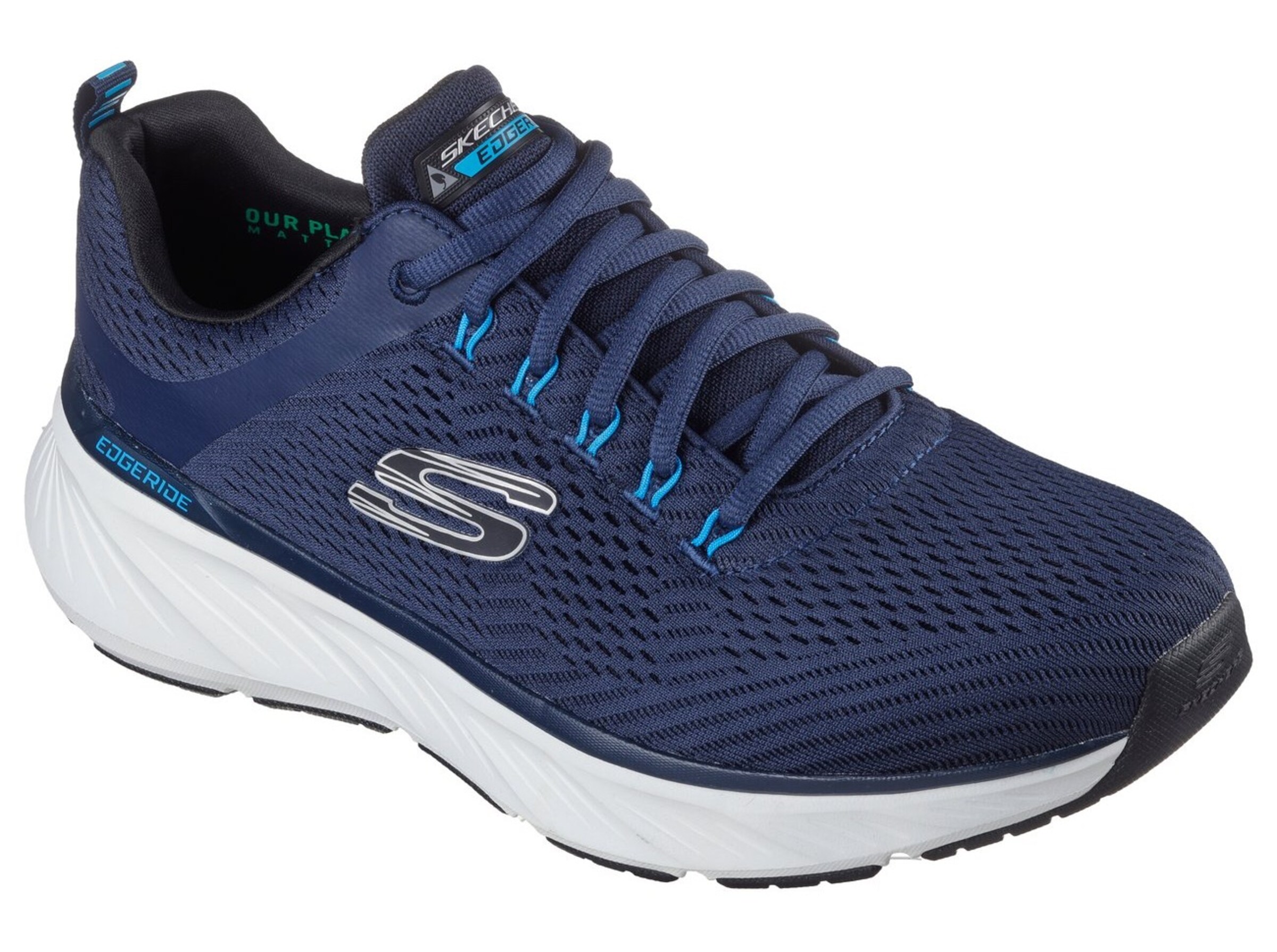 SKECHERS Platform trainers in Blue: front