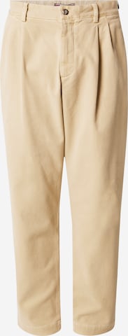 TOMMY HILFIGER Pleat-front trousers 'GREENWICH' in Green: front