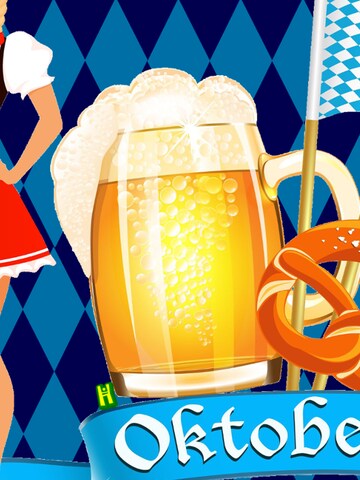 Hawaiihemdshop.de Regular fit Overhemd 'Oktoberfest' in Blauw