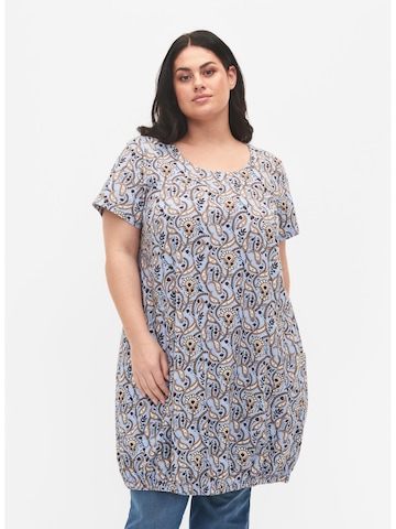 Robe 'JEASY' Zizzi en bleu : devant