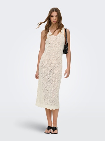 ONLY - Vestido de punto 'ONLSunflower' en blanco: frente