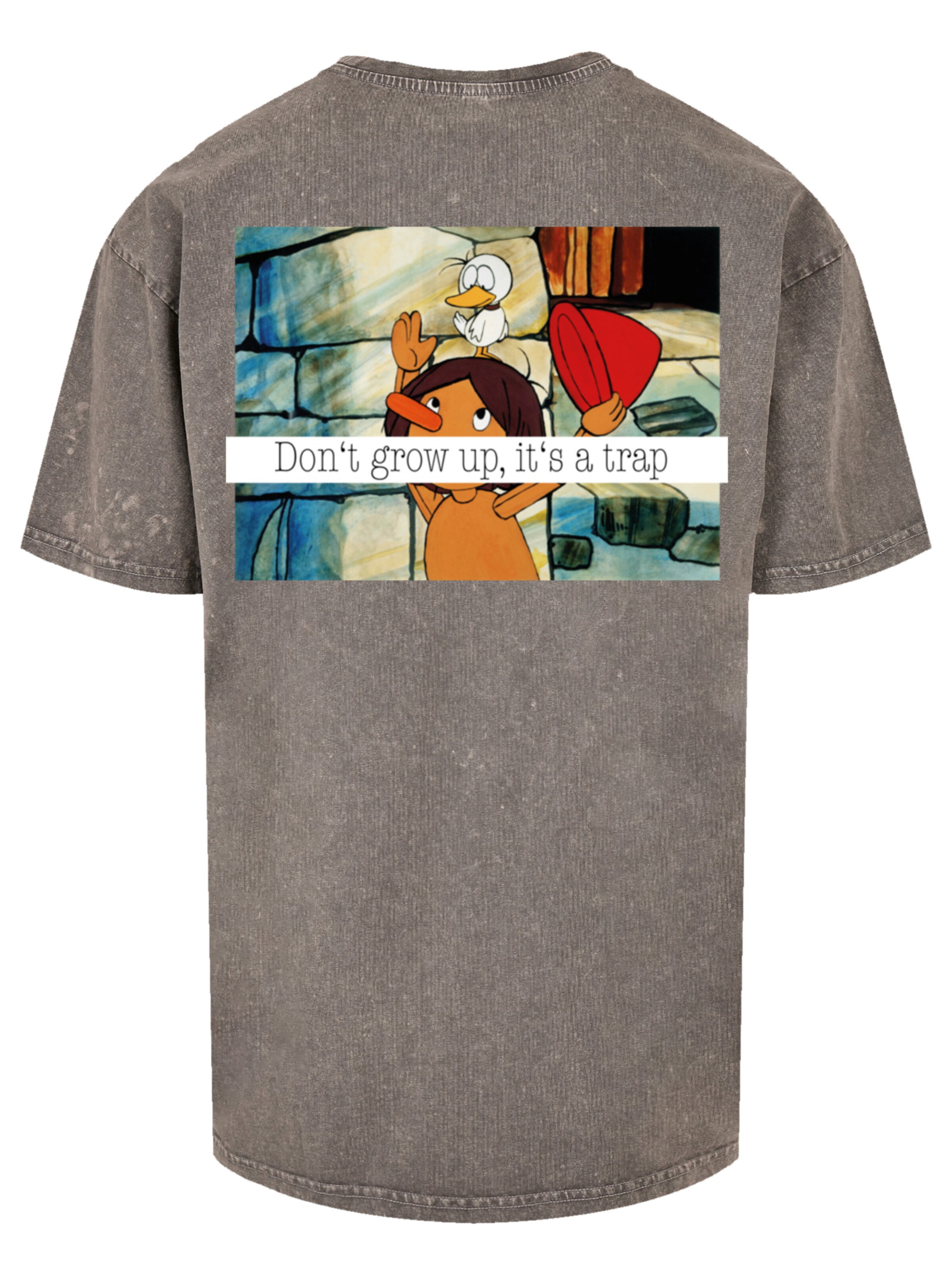 T-Shirt 'Heroes of Childhood Pinocchio' F4NT4STIC en gris
