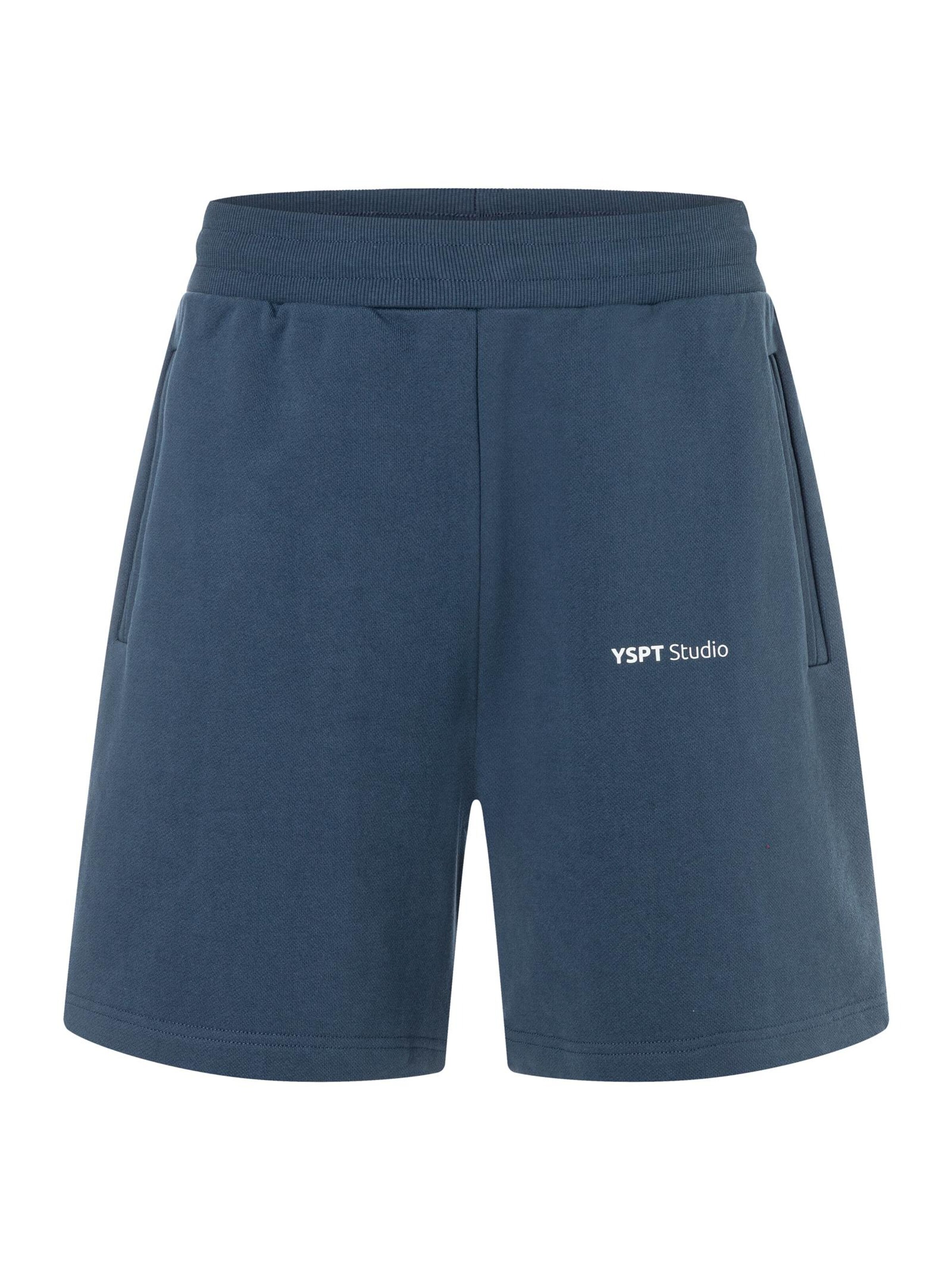 YSPT Studio Regular Workout Pants 'INDIGO' in Blue: front