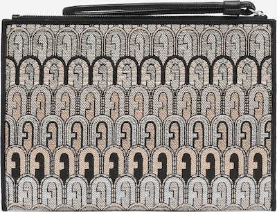 FURLA Clutch 'OPPORTUNITY' in sand / hellgrau / schwarz, Produktansicht